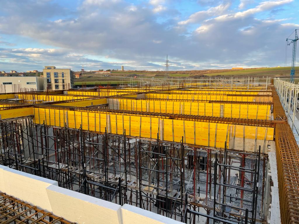 Modern construction project